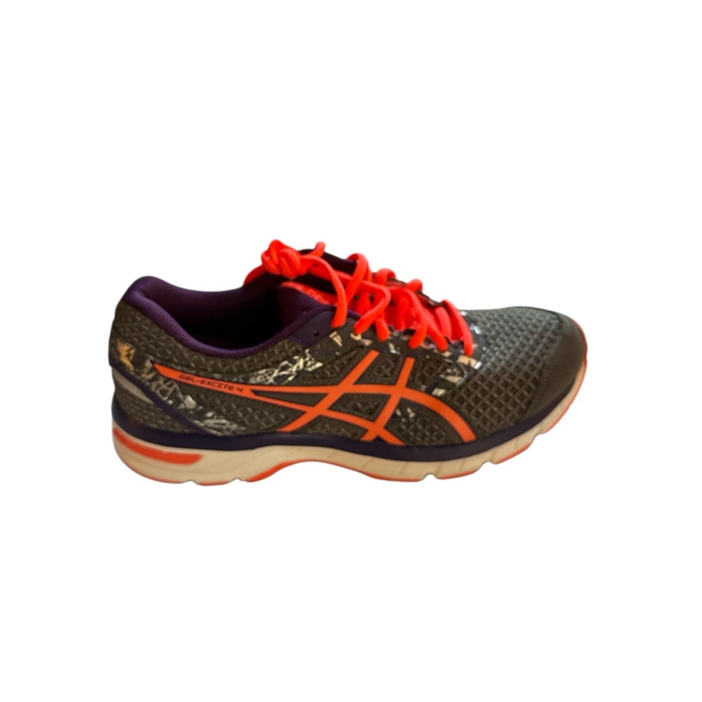 (NWT) ASICS Gel-Excite 4 Women's Shoes - Shark, Flash Coral, Parachute Purple